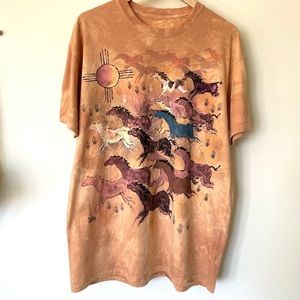 Native American Horses & Sun Western Spirit T-Shirt